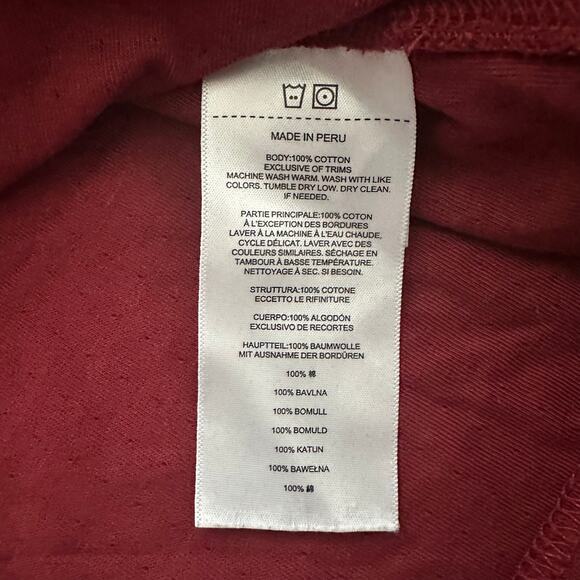 Filson henley double cloth pullover shirt Size Medium Maroon - Picture 5 of 8